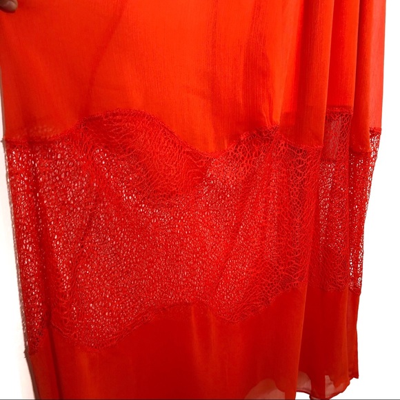 Amazing Coral Bisou Bisou Dress Flowy - Picture 6 of 7